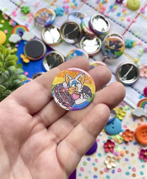 Knuckles And Rouge Gay Buttons And Magnets Libearty S Ko Fi Shop Ko Fi Where Creators Get