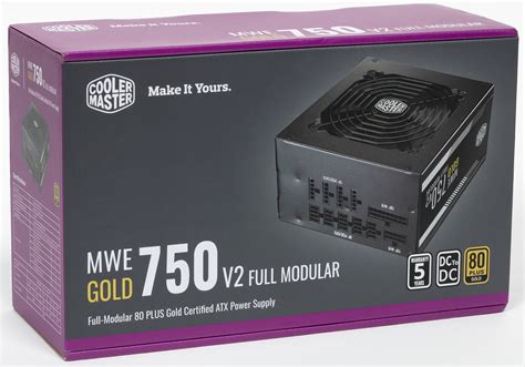 Обзор блока питания Cooler Master MWE Gold 750 V2 Full Modular (MPE ...