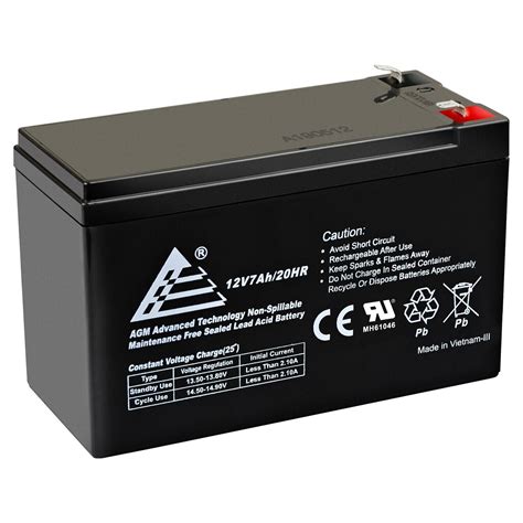 ExpertBattery 12V 7Ah SLA Battery Replaces Enduring 6 FM 7 840140927504