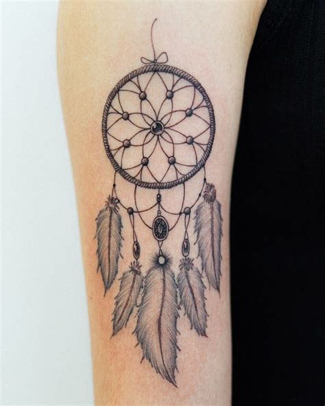 Dreamcatcher Tattoos On Side Of Thigh