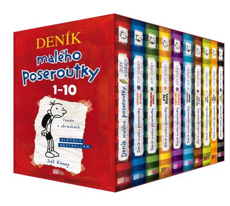 Kniha Deník malého poseroutky 1 10 BOX Jeff Kinney knizniklub cz