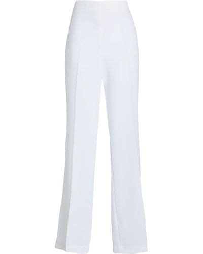 White Gai Mattiolo Pants Slacks And Chinos For Women Lyst