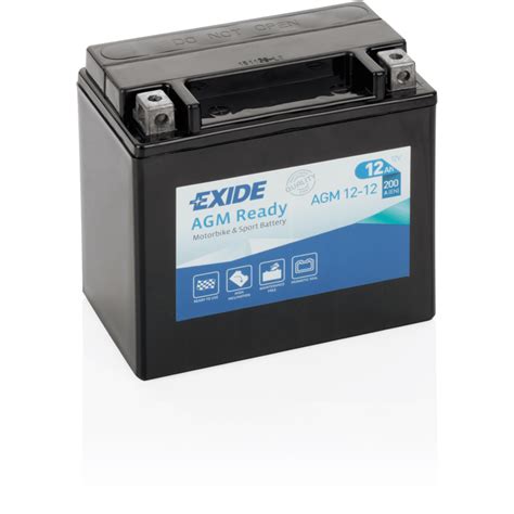 Batería Exide Moto 12V Agm Ready AGM12 12 12Ah 200A EN 12V