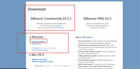 Dbeaver Community（社区版）下载及安装自用版 Csdn博客