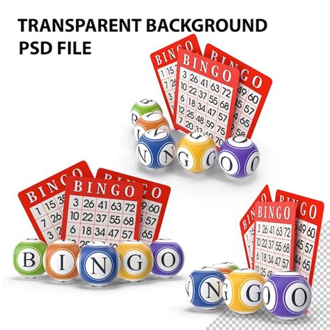 Bolas Y Cartones De Bingo Png Archivo PSD Premium