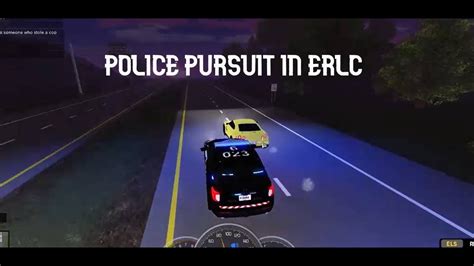 Police Chase In Erlc Roblox Youtube