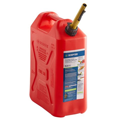 Scepter FG4RVG5 5 Gallon Military Style Jerry Can Red