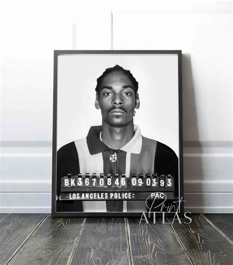 Snoop Dogg American Rapper Snoop Dogg's Mugshot 1993 - Etsy