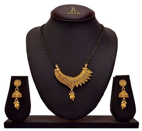 Traditional Ethnic One Gram Gold Plated Spiral Mangalsutra Jewellery