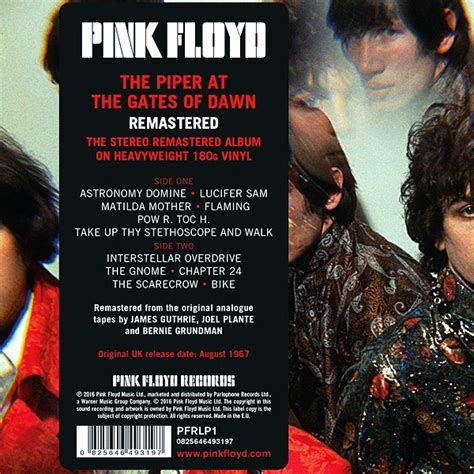 Pink Floyd The Piper At The Gates Of Dawn Lp G Vinyl Remastered