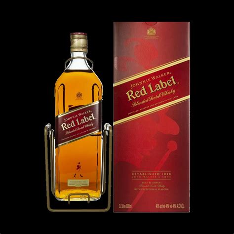 Rượu Whisky Johnnie Walker Red Label 3000ml Kèm Kệ đỡ