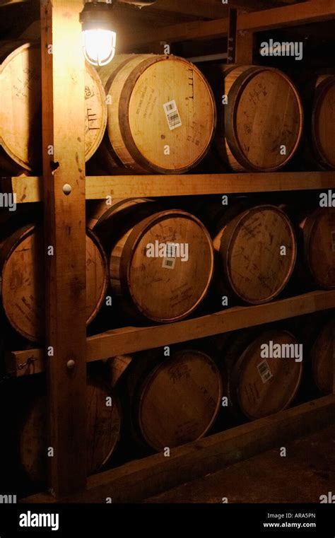 Barrels of Jack Daniels at the distillery Stock Photo - Alamy