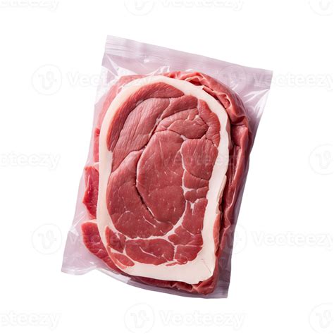 AI Generated Plain Packaged Meat Isolated On Transparent Background