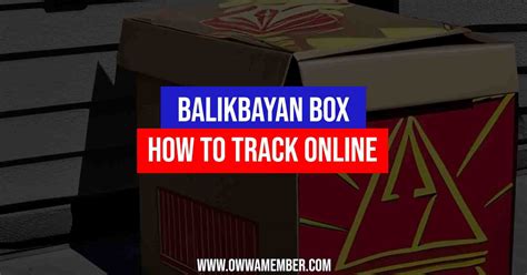 How To Track Balikbayan Box Cargo Delivery Online OWWA Member