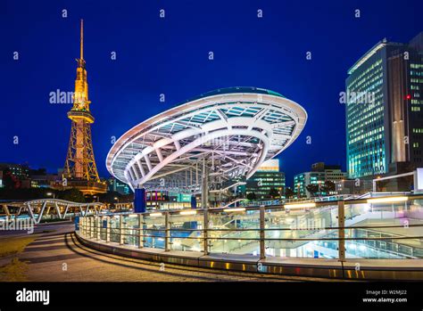 skyline of nagoya with nagoya tower in japan Stock Photo - Alamy