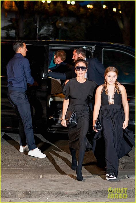 Victoria Beckham Gets Brooklyn & Nicolas Support at Paris Fashion Show