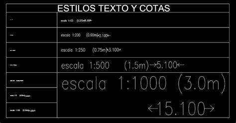 Escalas Estilos De Textos Cotas En Autocad Dwgautocad