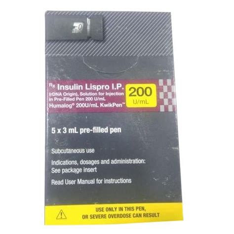 Rdna Origin,Humalog Insulin Lispro Pen, Krishna Agencies | ID: 22202700033