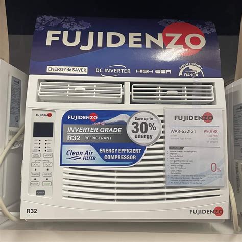 Fujidenzo Window Type Aircon Inverter Grade Manual And Remote And Fully