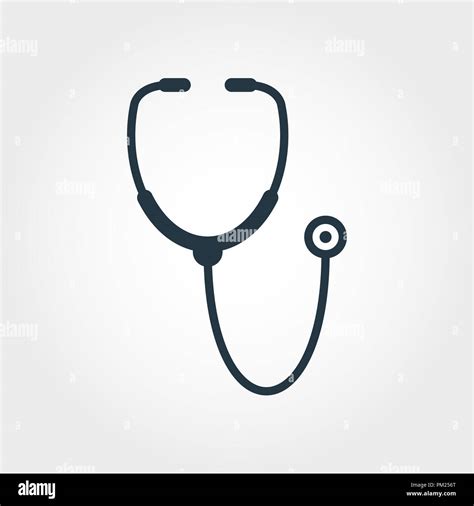 Stethoscope Icon Simple Element Illustration Stethoscope Icon Design