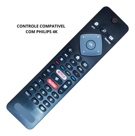 Controle Remoto Philips Smart Tv Led K Netflix Youtube Mercadolivre