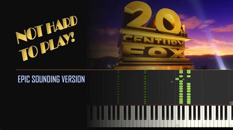 20th Century Fox [Easy Piano Tutorial] (Synthesia/Sheet, 48% OFF