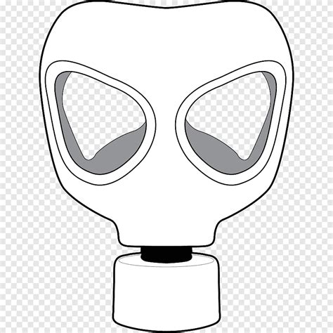 Gas Mask Drawing Evil Cartoon Eyes White Face Png PNGEgg