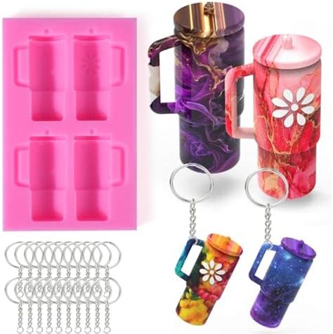 Amazon Juome Keychain Resin Molds Silicone For Stanley Cup Tumbler