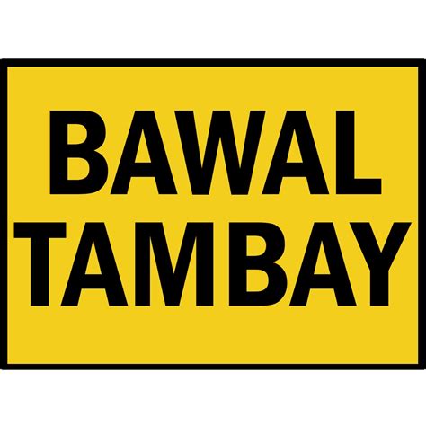 Bawal Tambay Laminated Signage A Size Shopee Philippines