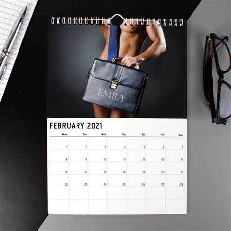 Personalised A4 Hot Hunks Calendar Personalised Gifts For Every Occasion At I Want To Buy A Gift