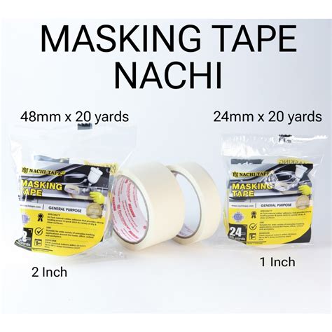 Jual ISOLASI KERTAS NACHI MASKING TAPE Shopee Indonesia