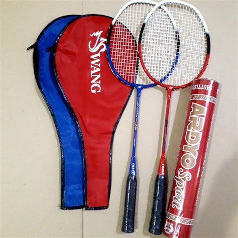 Jual Raket Badminton Anak Ukuran Lebih Pendek Satu Set Lengkap | Shopee Indonesia