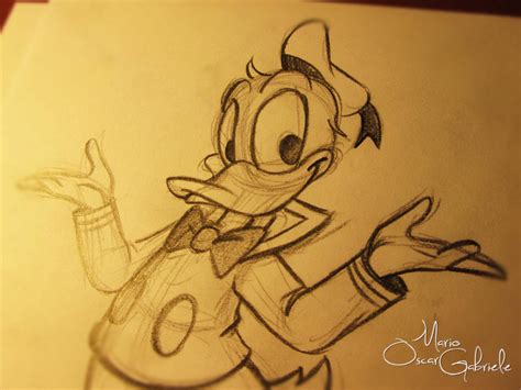 Donald Duck sketch by MarioOscarGabriele on DeviantArt