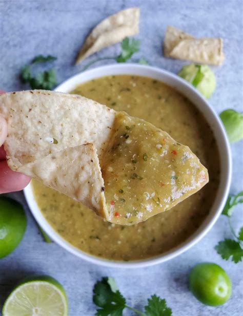 Roasted Tomatillo Salsa Verde Recipe Green Salsa Homestead And Chill