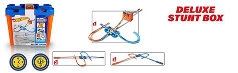 Amazon Hot Wheels Track Builder Pistas De Acrobacia Deluxe De Lujo Con Piezas De