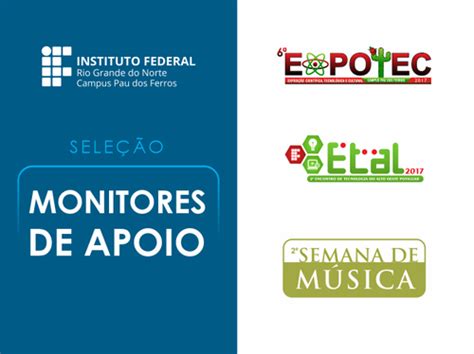 Aberta Sele O De Monitores De Apoio Para Expotec Etal E Semana De