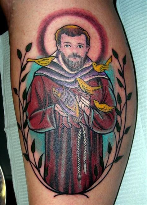 St Francis Of Assisi Tattoos Francis Of Assisi Tatting