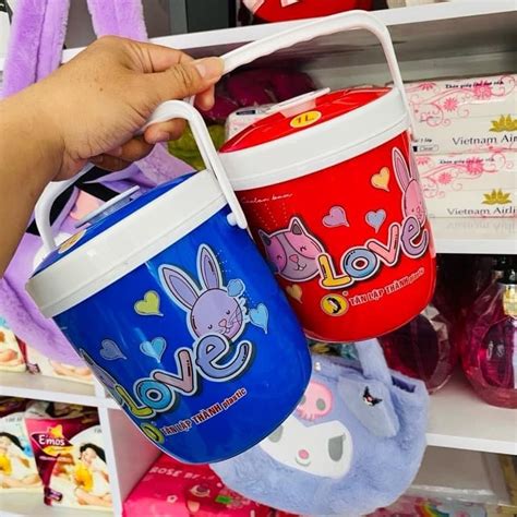 Bình đựng nước mini 1Lít thùng đá mini hot trend đựng trà sữa cà phê siêu cưng Shopee Việt Nam