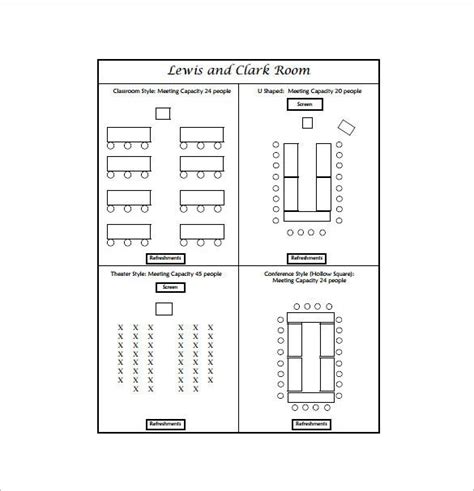 Rectangle Table Seating Plan Template Fresh Seating Chart Templates