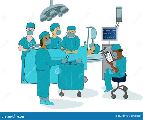 Operating Theatre Stock Illustration Illustration Of Hospital 41734906