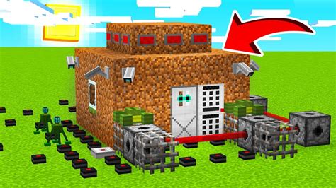 Como Fazer A Casa De Terra Mais Segura Do Minecraft Youtube