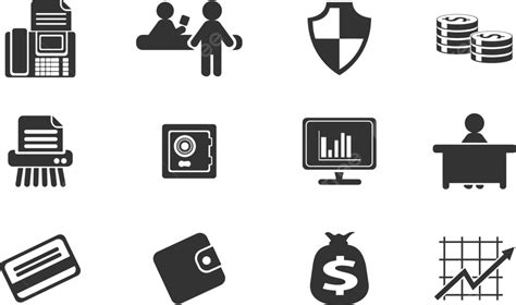 Finance Icons People Icon Set Pie Chart Vector People Icon Set Pie