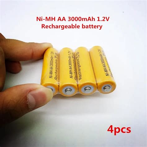 4pcs Daweikala New AA Battery 3000 MAh Rechargeable Battery NI MH 1 2 V