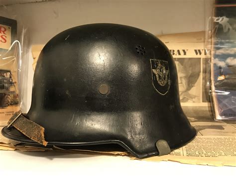 German Ww2 Civil Defense Police Helmet Collectors Weekly