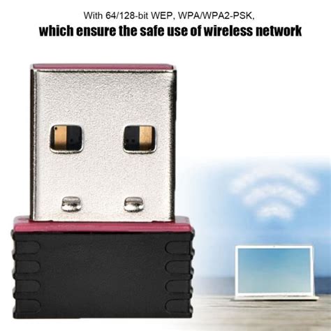 EJ life Adaptateur USB sans fil Mini Carte réseau USB 2 0 Wifi Dongle 2