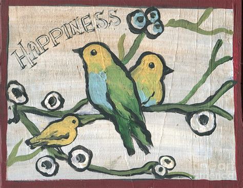 Primitive Birds Painting By Sylvia Pimental