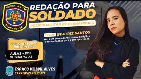 Redação Para Concursos Reta Final Soldado Pmpe 2023 Espaço Nilson