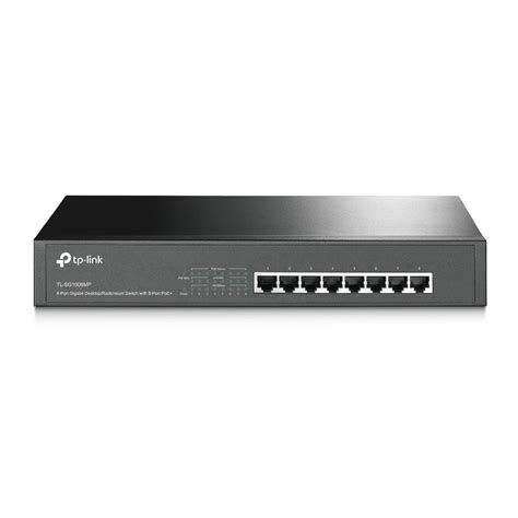 Bộ chia tín hiệu Để Bàn Gắn Tường 8 Cổng Gigabit với 8 Cổng PoE TP