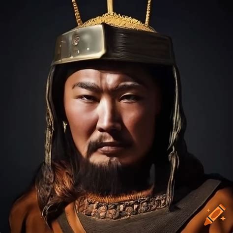 Hyperrealistic Depiction Of A Mongol Warrior