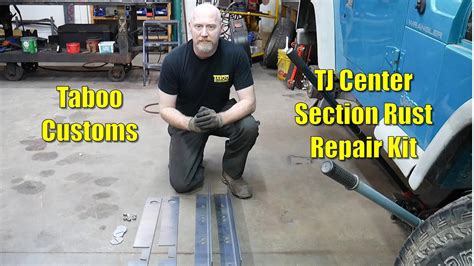 Jeep Tj Wrangler Frame Center Section Rust Repair Kit Installation